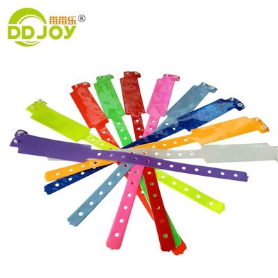 Eventos personalizados Pulseiras de cores de PVC Neon Presentes de um dia de Festival de Plástico Pulseira de vinil
