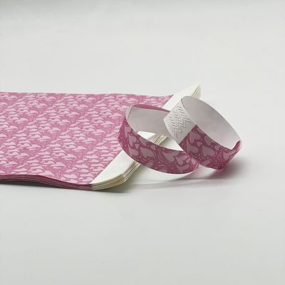 Pulseira de evento de entretenimento personalizada com bilhete de admissão de design DuPont impresso