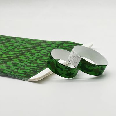 Pulseira de evento de entretenimento personalizada com bilhete de admissão de design DuPont impresso