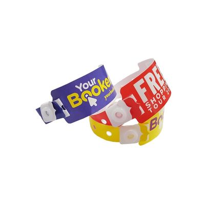 Main Stone Plastic Synthetic Paper Bracelet em Violeta para Eventos Personalizados Festival
