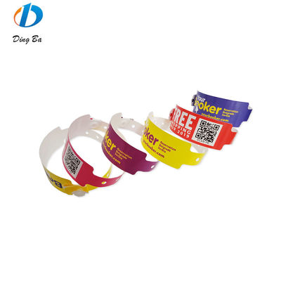 Main Stone Plastic Synthetic Paper Bracelet em Violeta para Eventos Personalizados Festival