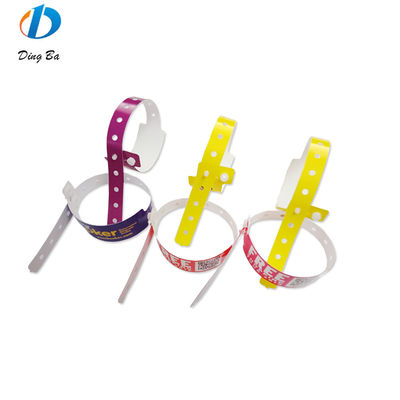 Main Stone Plastic Synthetic Paper Bracelet em Violeta para Eventos Personalizados Festival