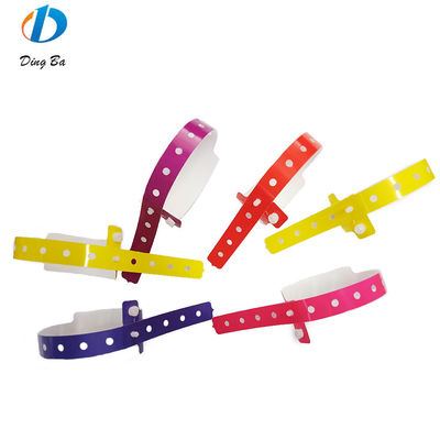 Main Stone Plastic Synthetic Paper Bracelet em Violeta para Eventos Personalizados Festival
