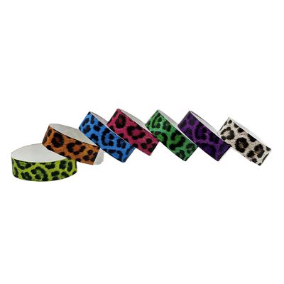 Logotipo personalizado Pulseira impressa Papel à prova d'água Pulseiras Tyvek para Eventos