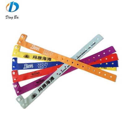 Logotipo personalizado popular feminino Laranja Pulseiras de PVC para eventos Festival Plástico em forma de L