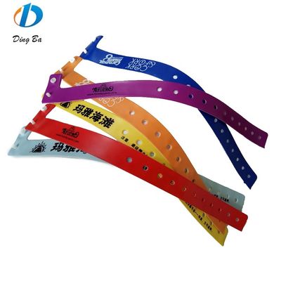 Logotipo personalizado popular feminino Laranja Pulseiras de PVC para eventos Festival Plástico em forma de L