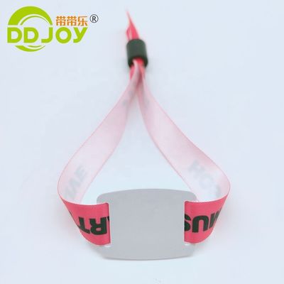 Pulseira descartável confortável personalizada para controlo de acesso a eventos personalizados