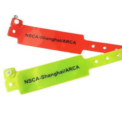 Opções de impressão Impressão monocromática/dual-color/color para pulseiras de adesivos RFID