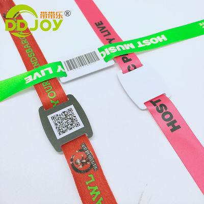 Pulseira descartável confortável personalizada para controlo de acesso a eventos personalizados