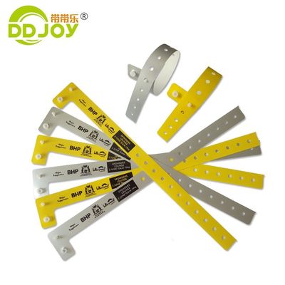 Bilhetes para eventos infantis Pulseira de papel de uso único com material composto