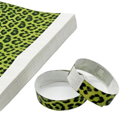 Papel impermeável personalizado Tyvek RFID pulseiras Função NFC Incluído