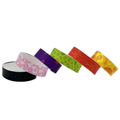 Papel impermeável personalizado Tyvek RFID pulseiras Função NFC Incluído