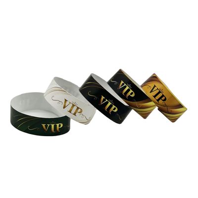 Papel impermeável personalizado Tyvek RFID pulseiras Função NFC Incluído