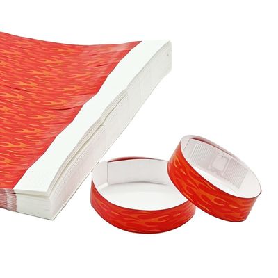 Pulseiras impermeáveis Tyvek para eventos em material verde resistente a lágrimas