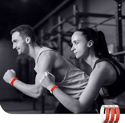 Pulseiras impermeáveis Tyvek para eventos em material verde resistente a lágrimas