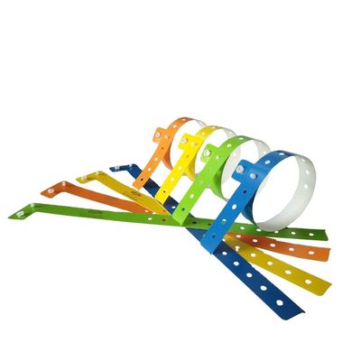 Material composto pulseiras de identificação personalizadas impermeável L forma pulseira PE para eventos festa