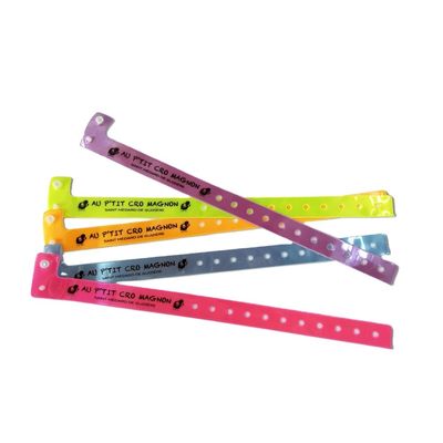 250*25mm/250*16mm Vinil Vermelho PVC Pulseira Pulseiras Deverão Ter para Entrada VIP Pass