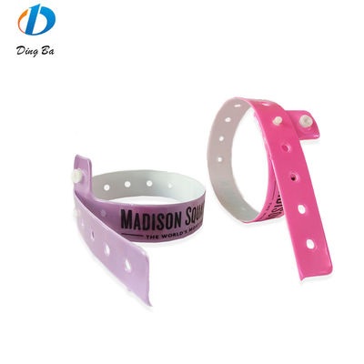 250*25mm/250*16mm Vinil Vermelho PVC Pulseira Pulseiras Deverão Ter para Entrada VIP Pass