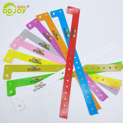 Evento Anti-Alergia Custom Waterproof CMYK LOGO Pulseira composta para parque temático