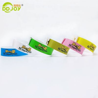 Evento Anti-Alergia Custom Waterproof CMYK LOGO Pulseira composta para parque temático