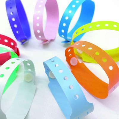 Pulseiras de identificação de plástico macio para crianças