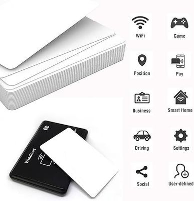 RFID personalizado 125KHZ T5577 EM4305 13.56MHZ Cartões-chave compostos reescritíveis Frequência do chip chave