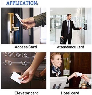 RFID personalizado 125KHZ T5577 EM4305 13.56MHZ Cartões-chave compostos reescritíveis Frequência do chip chave
