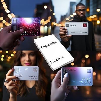 RFID personalizado 125KHZ T5577 EM4305 13.56MHZ Cartões-chave compostos reescritíveis Frequência do chip chave