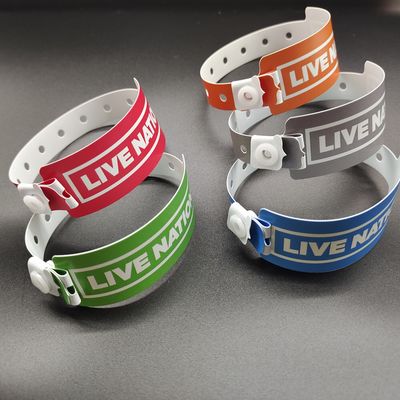 Shanghai PVC Material Vinyl Pulseiras Para Eventos Grande Forma e Design Livre Incluído