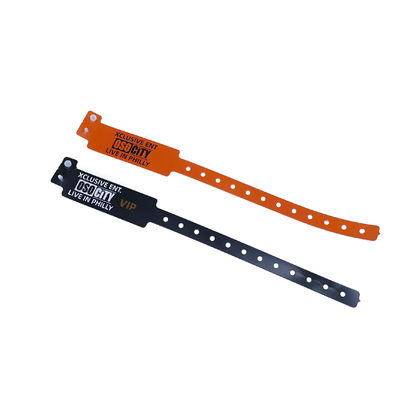 Pulseiras de vinil à prova d'água em forma de L DDJOY Personalizadas uma vez para eventos de festivais 250*16mm