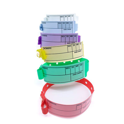 170*18mm Banda de pulso de tamanho infantil para uso hospitalar/clínico