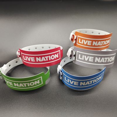Shanghai PVC Material Vinyl Pulseiras Para Eventos Grande Forma e Design Livre Incluído