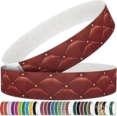 Eventos Usos de festas Cenários Impermeável e resistente a lágrimas Logotipo personalizado Tyvek Pulseira