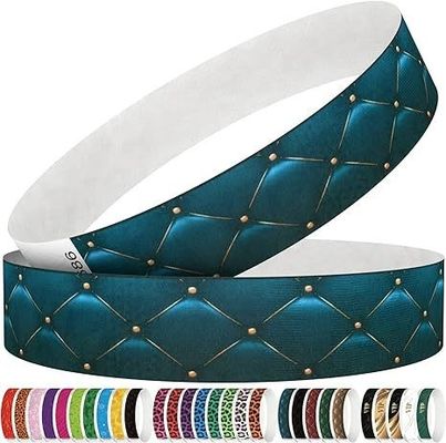 Eventos Usos de festas Cenários Impermeável e resistente a lágrimas Logotipo personalizado Tyvek Pulseira