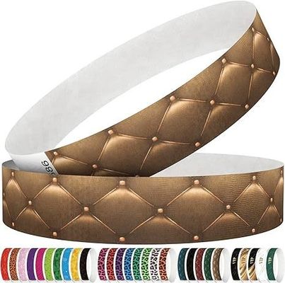 Eventos Usos de festas Cenários Impermeável e resistente a lágrimas Logotipo personalizado Tyvek Pulseira