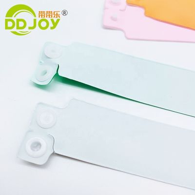 Tecnologia de inserção de bloqueio de plástico Pulseiras/pulseiras de PVC azul para eventos DDJOY Festivais
