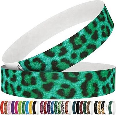 Padrões personalizados Logotipo OEM Tyvek Pulseira personalizada para casamentos e reuniões