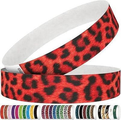 Padrões personalizados Logotipo OEM Tyvek Pulseira personalizada para casamentos e reuniões