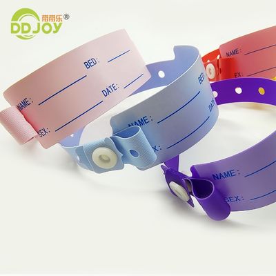 Pulseiras de identificação descartáveis de vinil personalizadas para pacientes hospitalizados