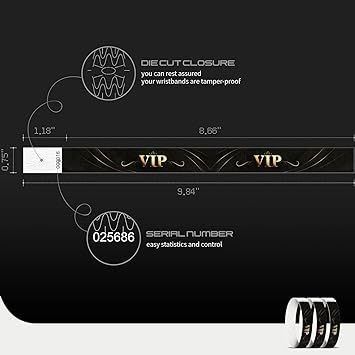 Fornece pulseiras Tyvek impressas personalizadas para identificação da empresa