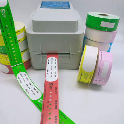 Impressão direta em rolos de hospital Pulseiras para adultos com código de barras e tipo de material de papel