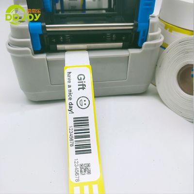 257*25mm Adultos Personalizáveis Directos de Papel Térmico ID Pulseiras para Recreio Interior