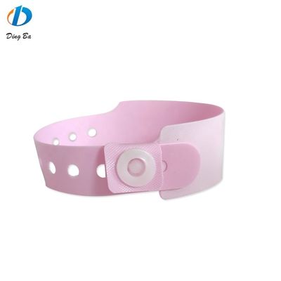 Pulseira de vinil de PVC colorida para crianças no parque de diversões 250*25mm e 170*18mm
