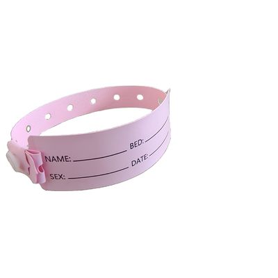 Pacientes hospitalares Pulseira de identificação médica de PVC Pulseira de 250*25mm e 170*18mm Tamanhos