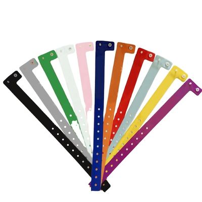 250*25mm Pulseiras de identificação de PVC descartáveis com e design personalizável