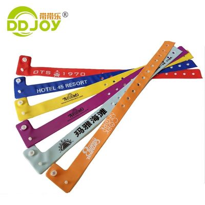 250*25mm Pulseiras de identificação de PVC descartáveis com e design personalizável