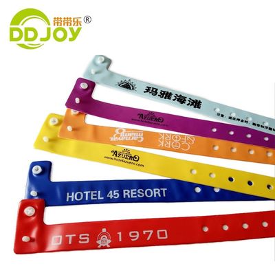 250*25mm Pulseiras de identificação de PVC descartáveis com e design personalizável