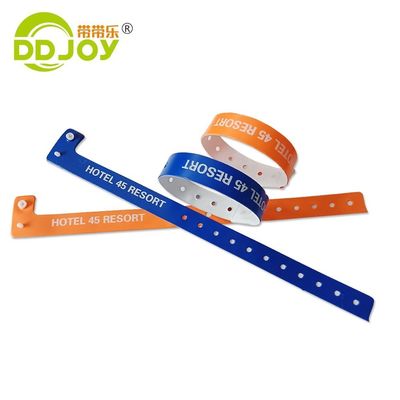 250*25mm Pulseiras de identificação de PVC descartáveis com e design personalizável