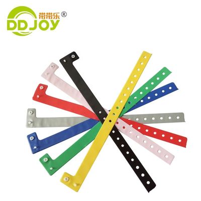 250*25mm Pulseiras de identificação de PVC descartáveis com e design personalizável