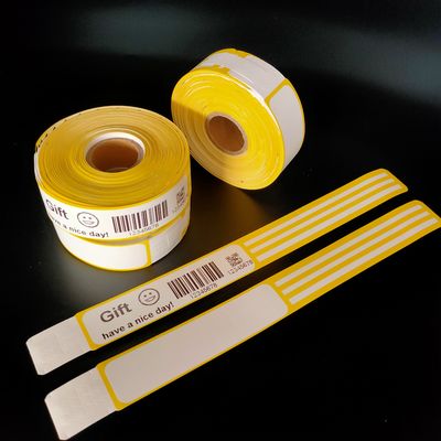 Pulseiras de identificação impressíveis para impressão térmica e autoaderentes